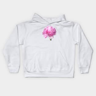 Pink Peony Illustration Kids Hoodie